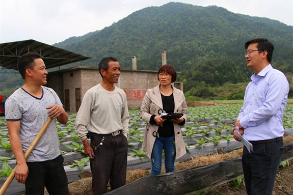 纪检干部深入田间地头开展明察暗访_副本